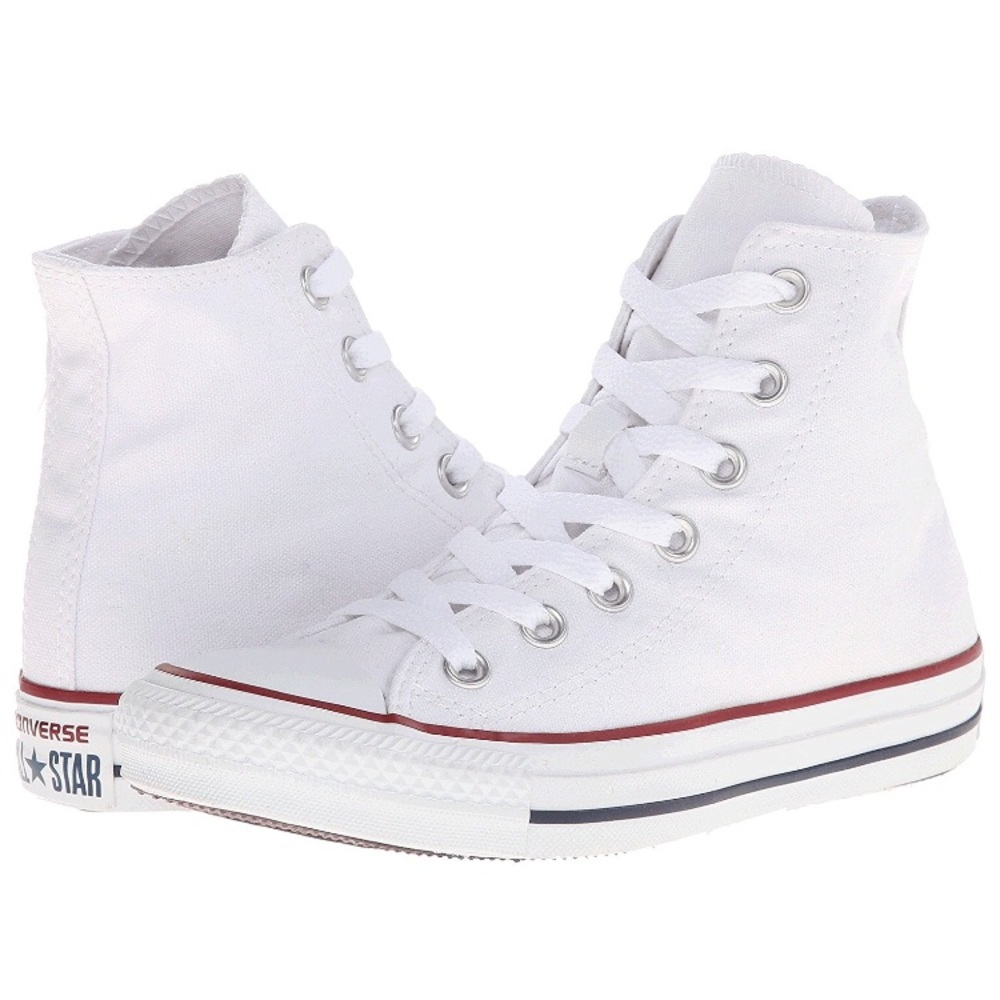 8.5 Converse white high top sneakers